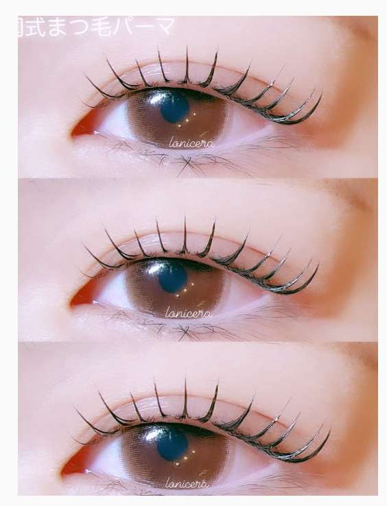 韓国風：はっきり束で目力アップ