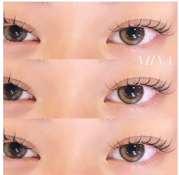 ワンホン風：中央強調の立体束感デザイン